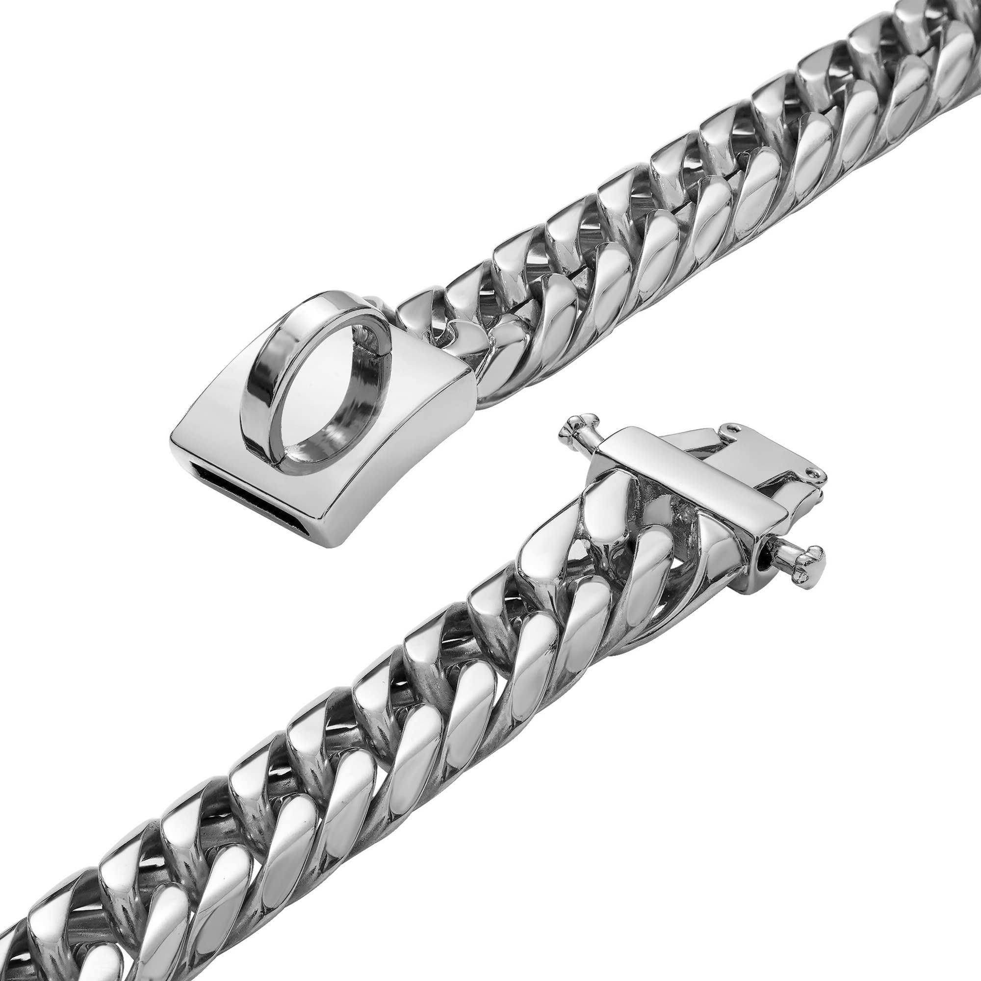 Amazon.com : BAOBOTE Gold Chain Dog Collar with Secure Snap Buckle